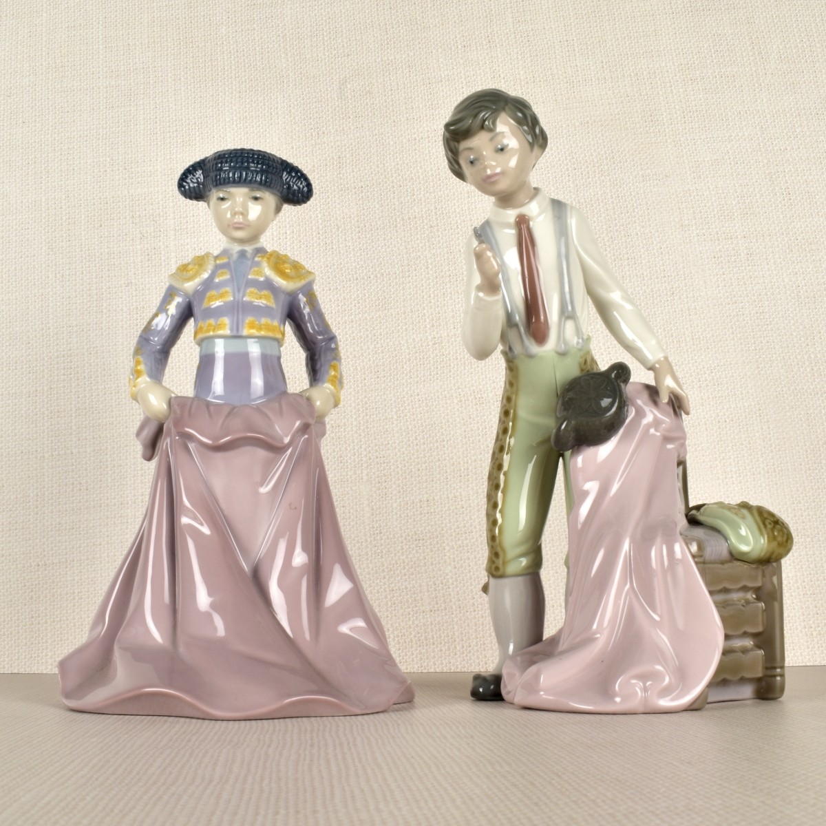 Two Lladro Matadore Porcelain Figurines