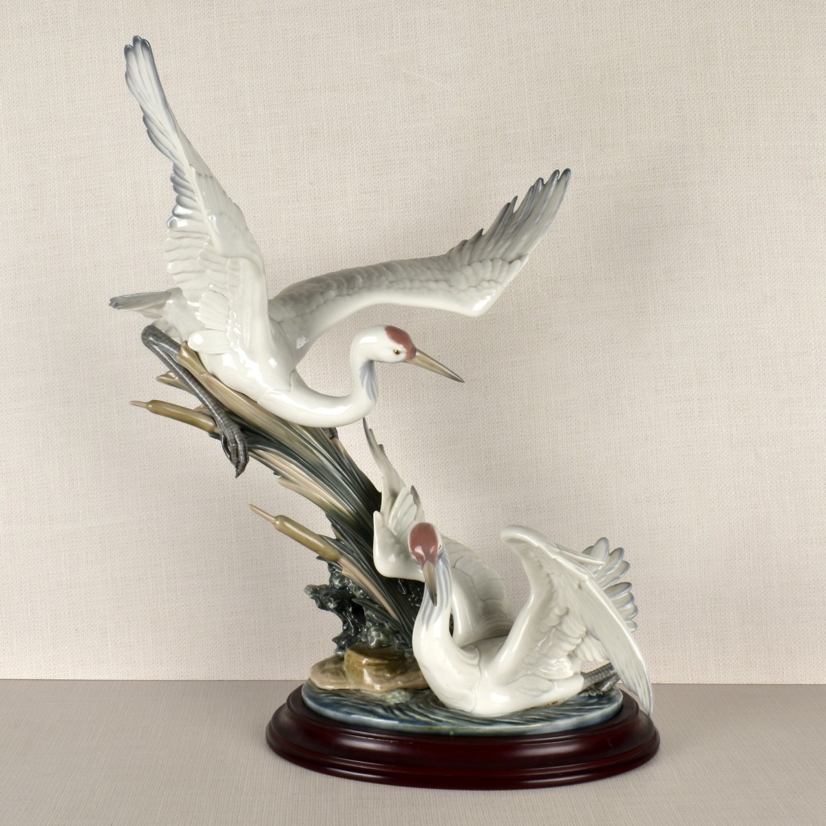 Lladro "Courting Cranes" Figurine