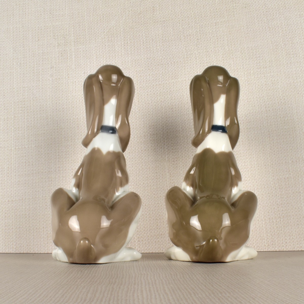 Pr Nao by Lladro Porcelain Hound Dogs