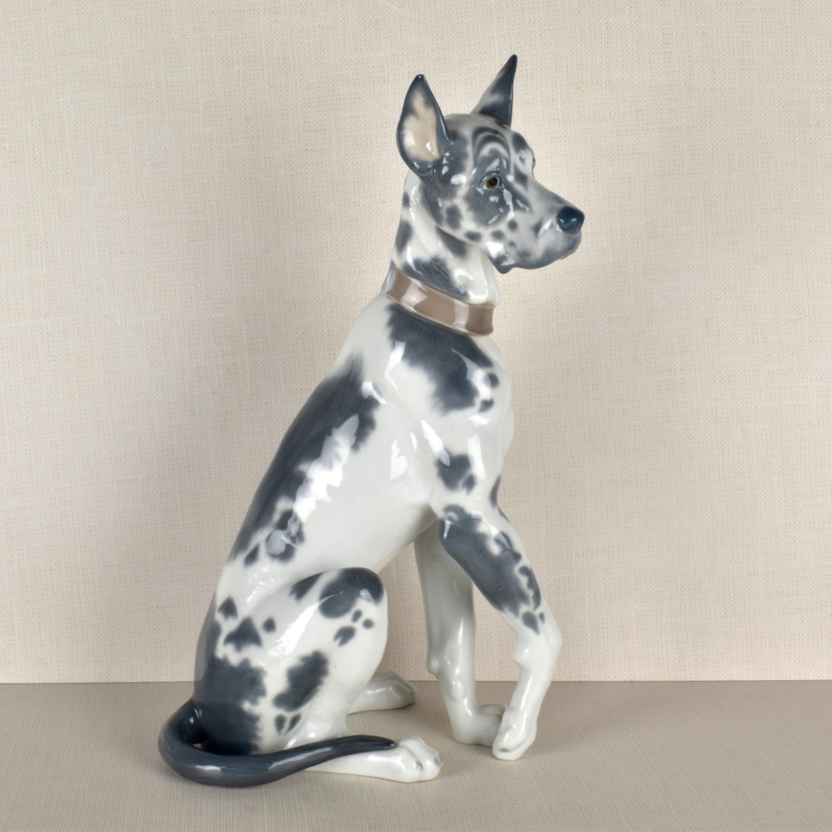 Lladro Porcelain Sculpture of a Great Dane