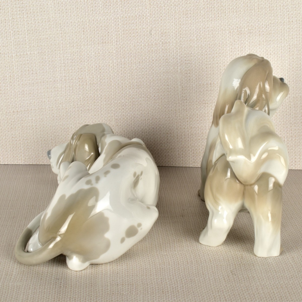 Two Lladro Dog Figurines