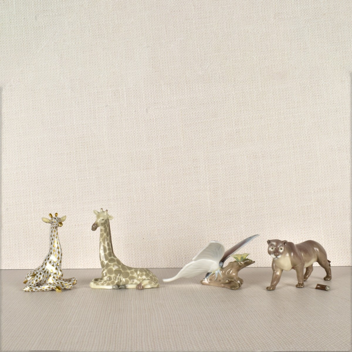 Four Porcelain Figurines LLadro & Herend