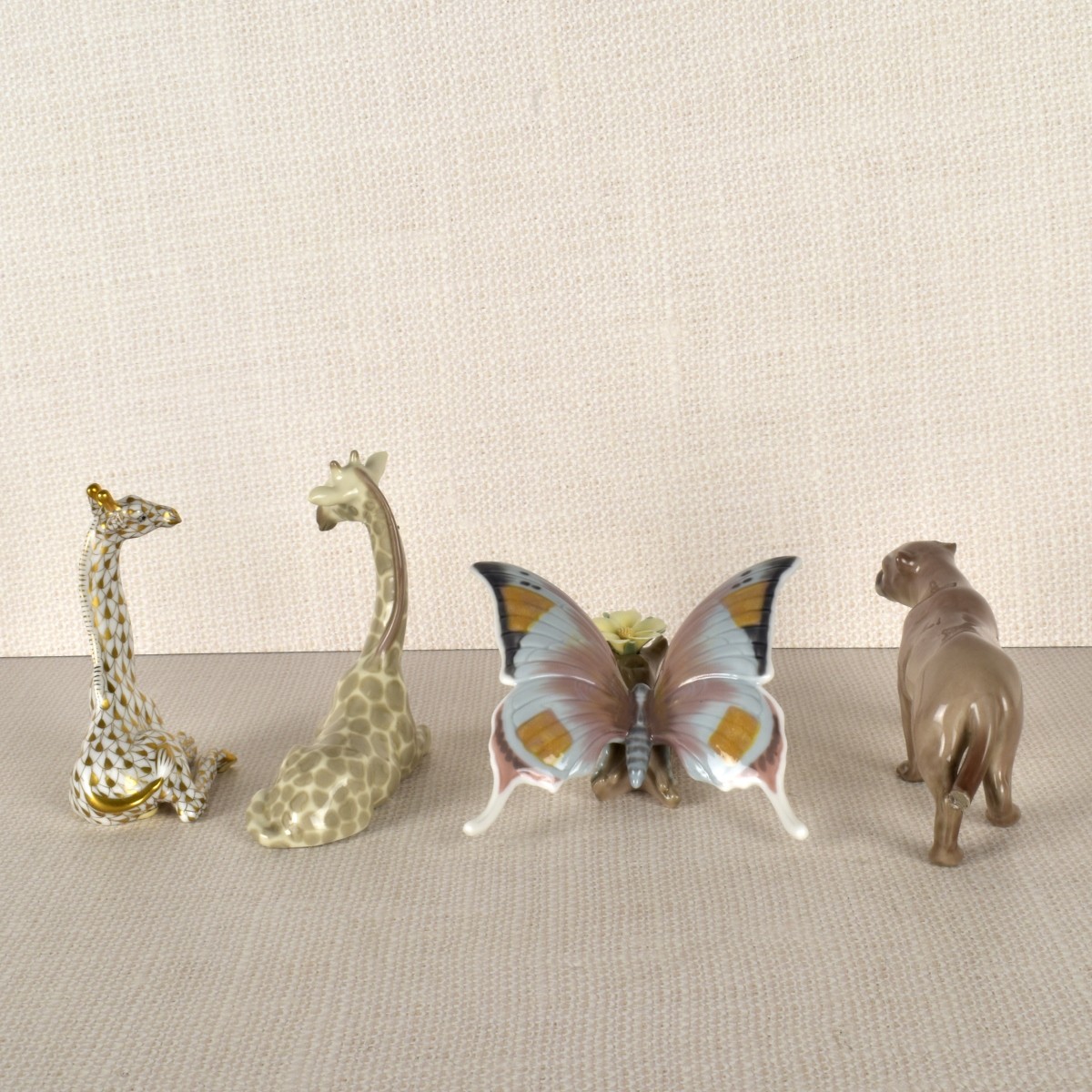 Four Porcelain Figurines LLadro & Herend