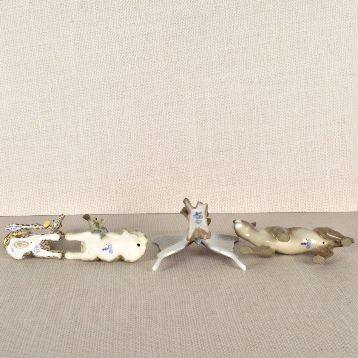 Four Porcelain Figurines LLadro & Herend