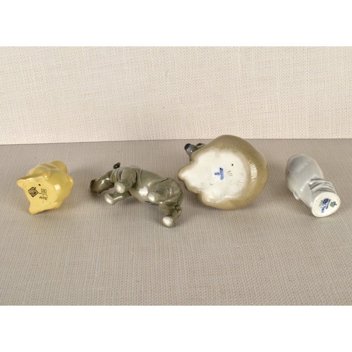 Four Porcelain Animal Figurines