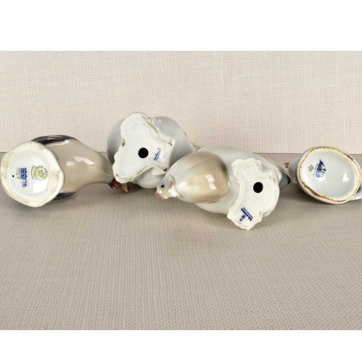 Four Porcelain Barnyard Figurines