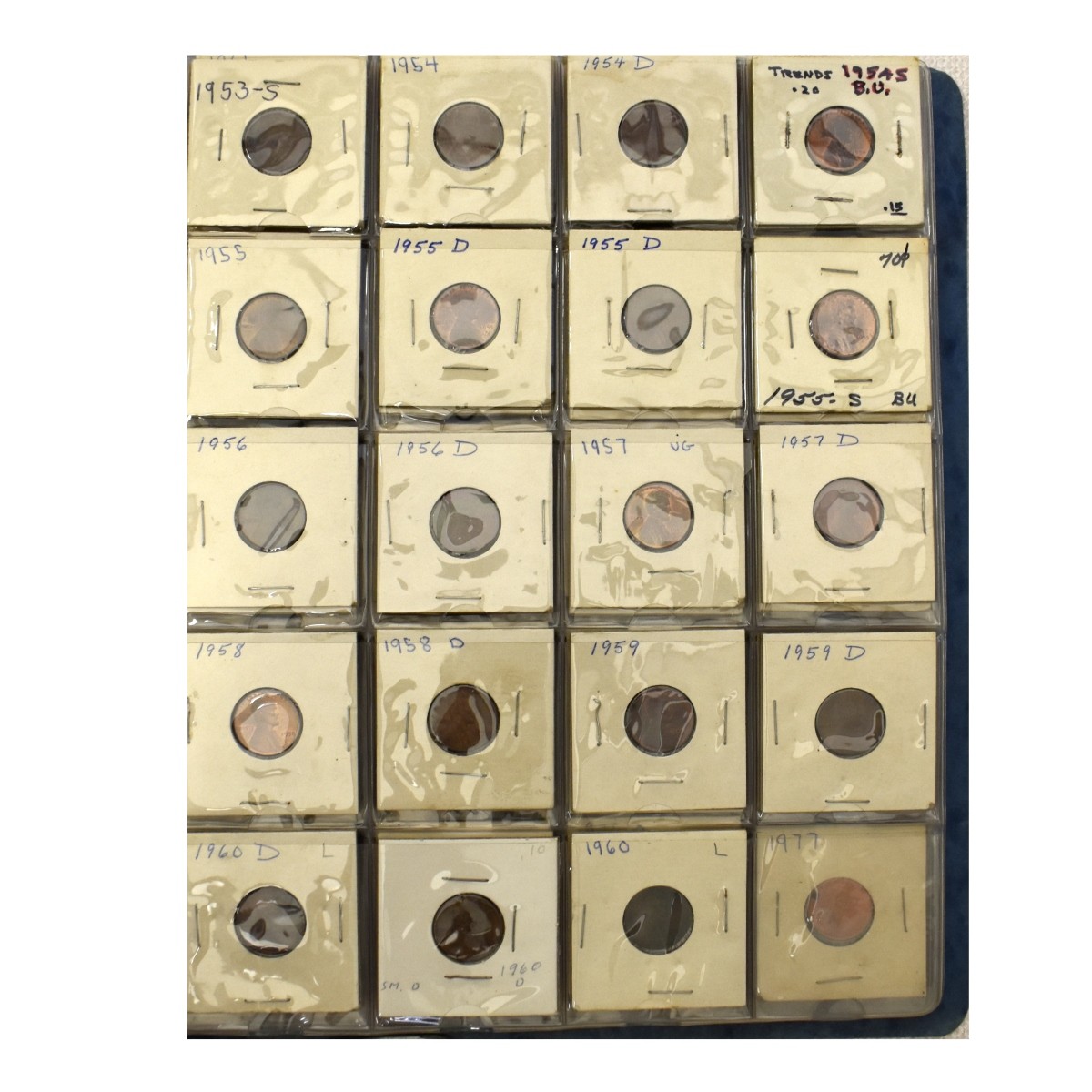 Collection of US Pennies