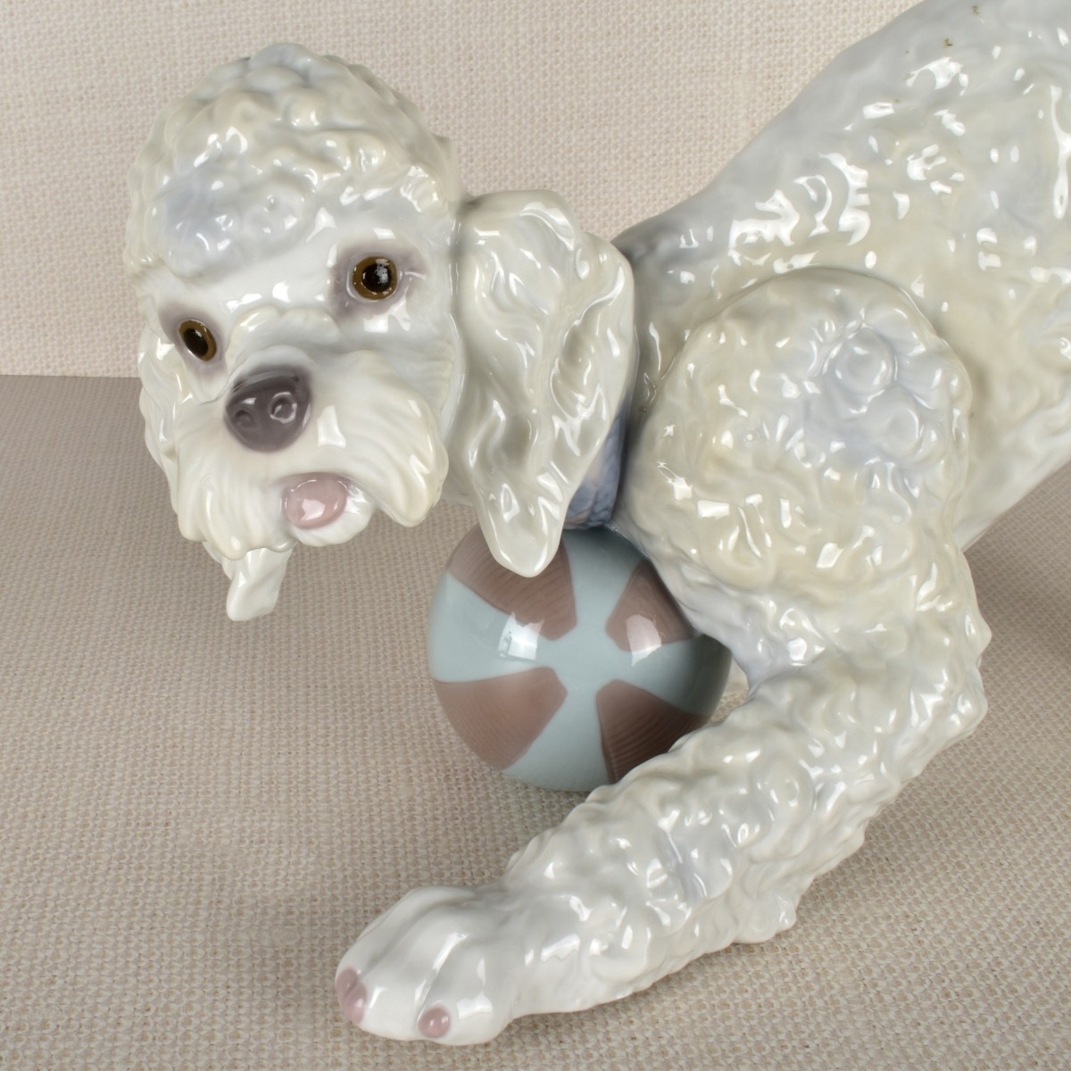 Lladro Poodle Figurine