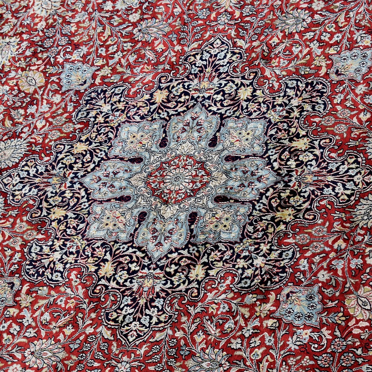 Indian Kashmiri Silk Rug
