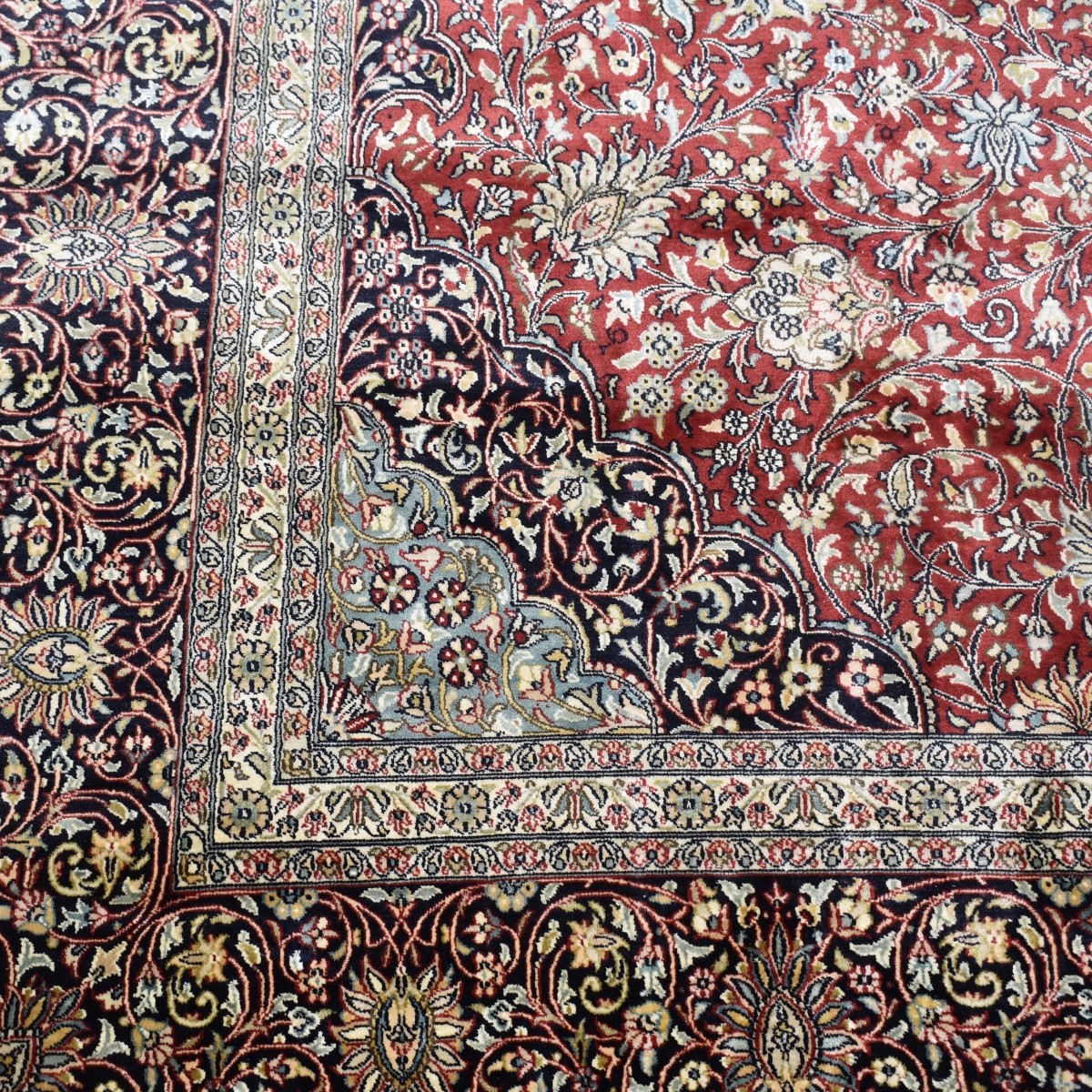 Indian Kashmiri Silk Rug