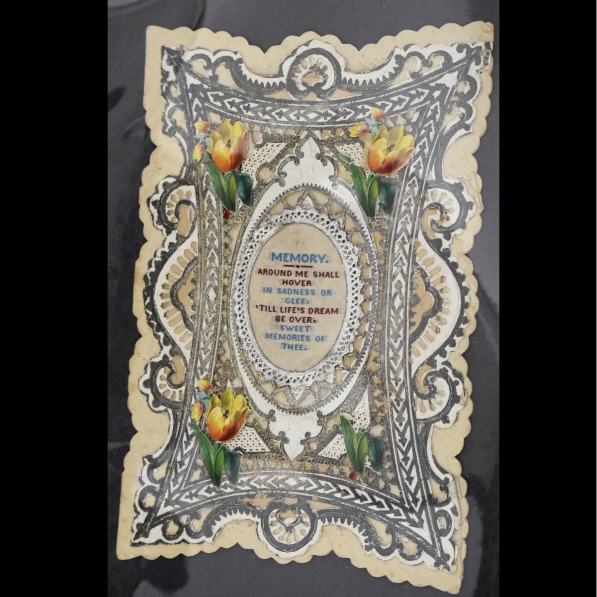 19C Embroidered Silk Bookmarks