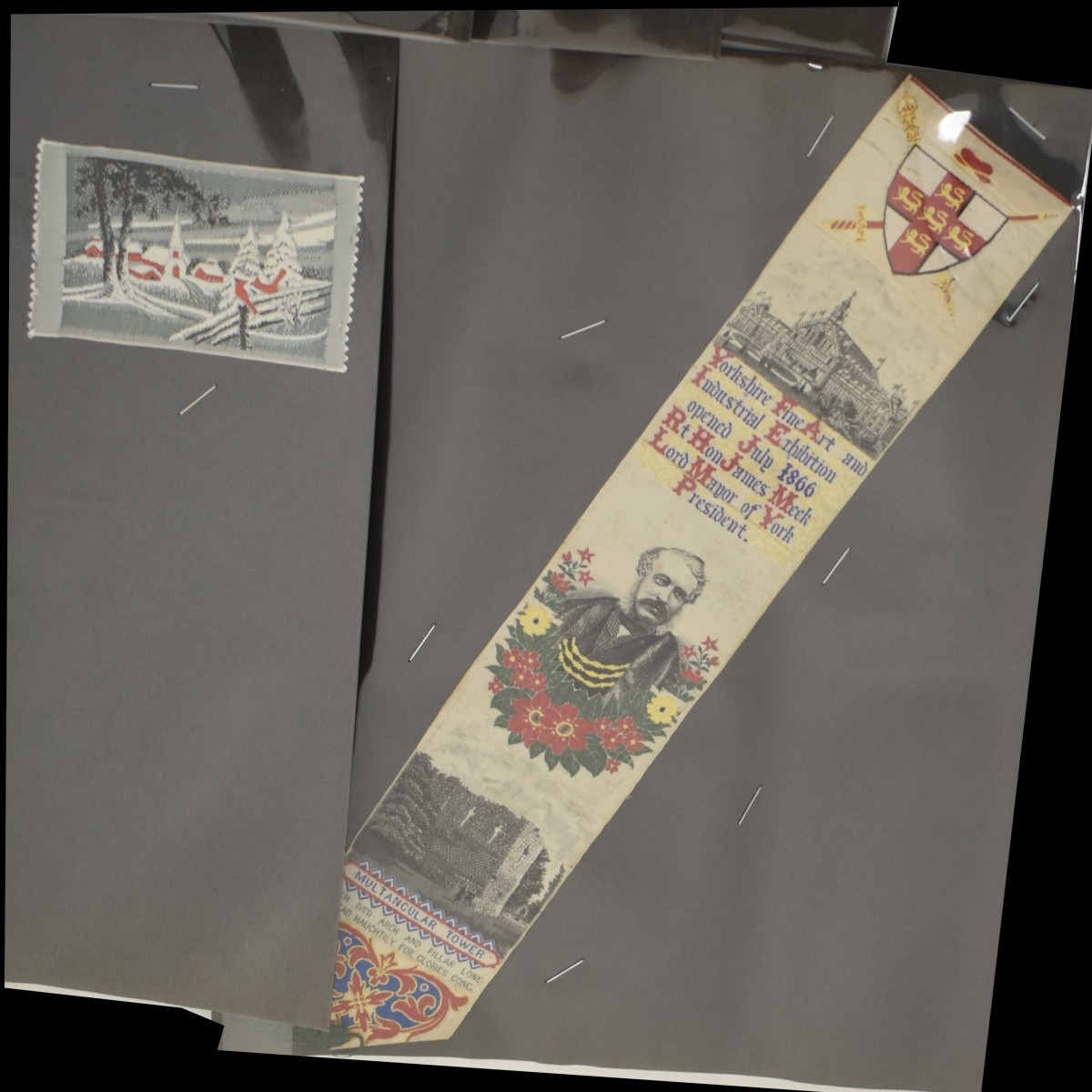 19C Embroidered Silk Bookmarks