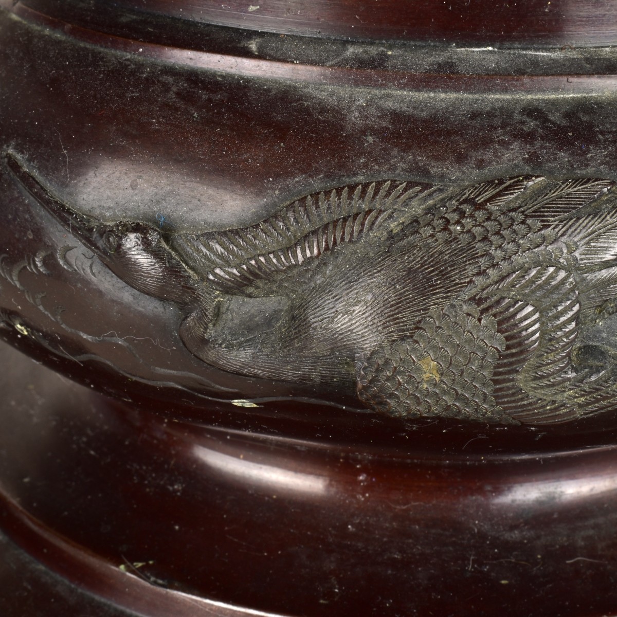 Japanese Meiji Bronze Urn