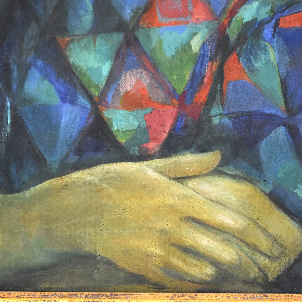 Oil on Canvas Portrait of a Harlequin