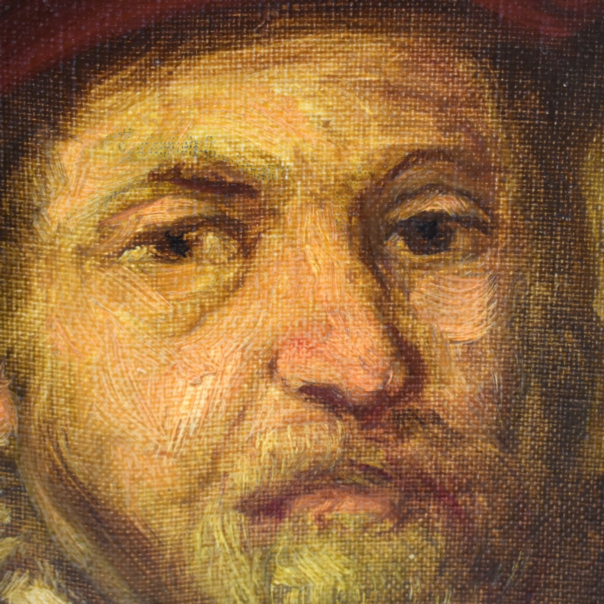 Italian School Oil on Canvas Portrait