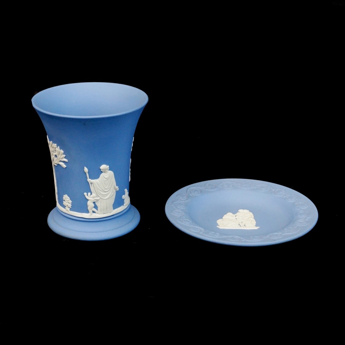 Five Wedgwood Jasperware Tableware