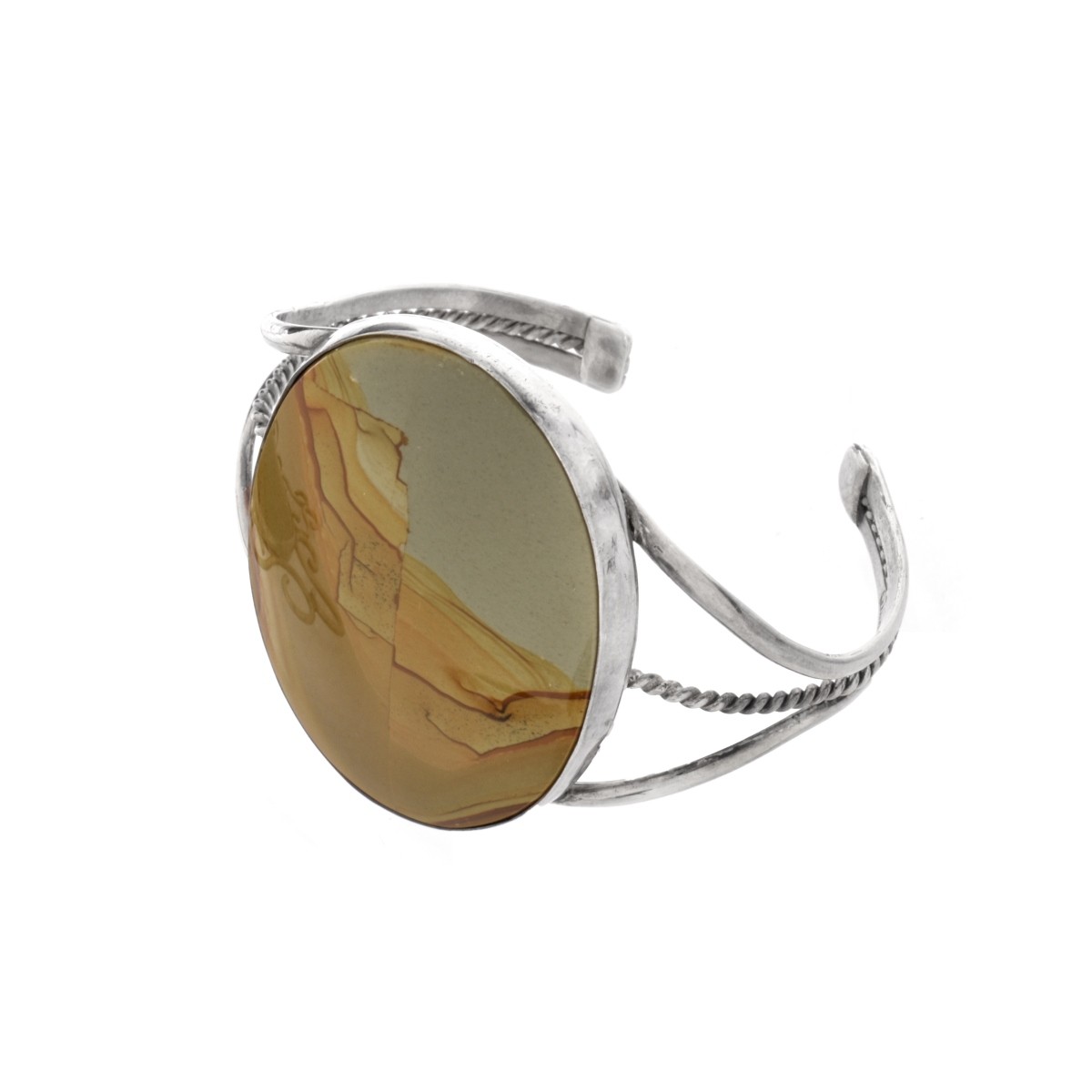 Navajo Sterling Landscape Agate Jewelry
