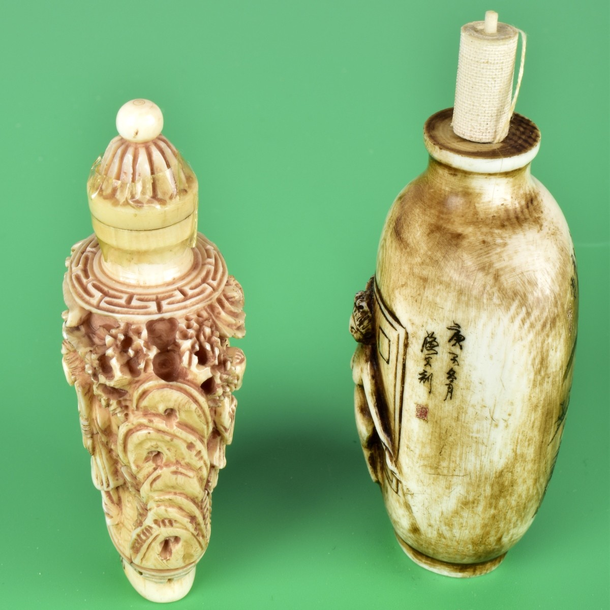 Two Antique Chinese Snuff Bottles