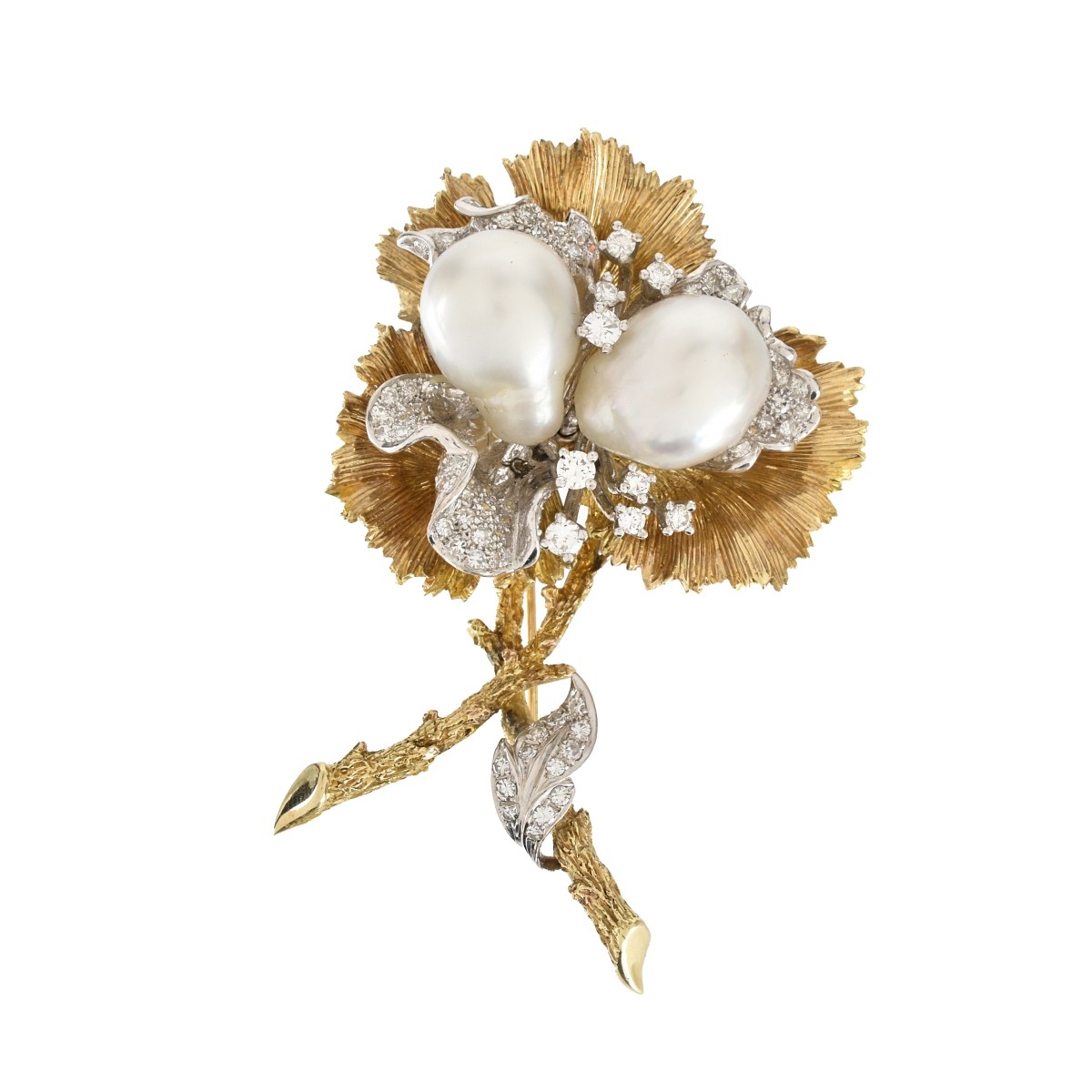 Tiffany & Co Diamond and 18K Brooch