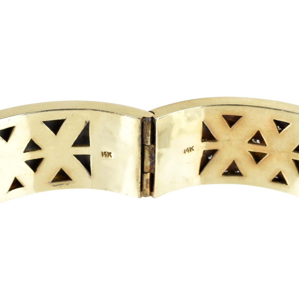 Diamond, Enamel and 14K Bracelet