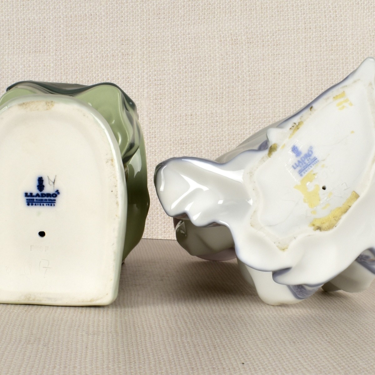 Two Lladro Porcelain Lady Figurines
