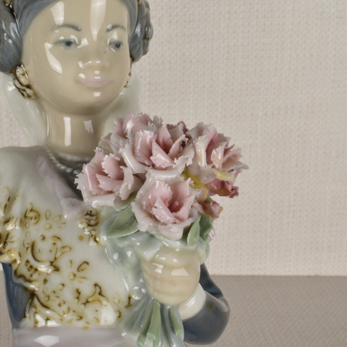 Two Lladro Porcelain Exotic Lady Figurines