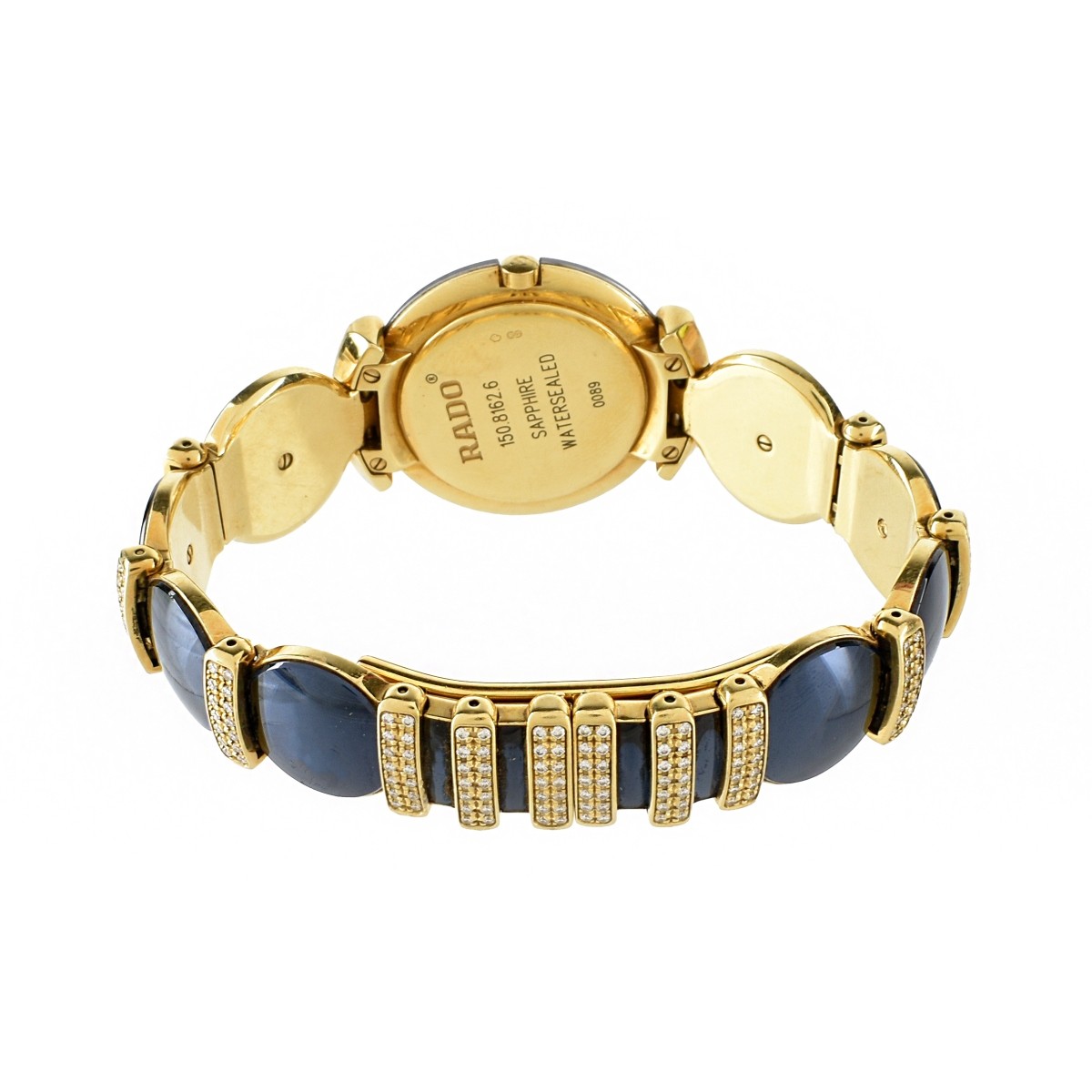 Rado Diamond, Onyx and 18K Watch