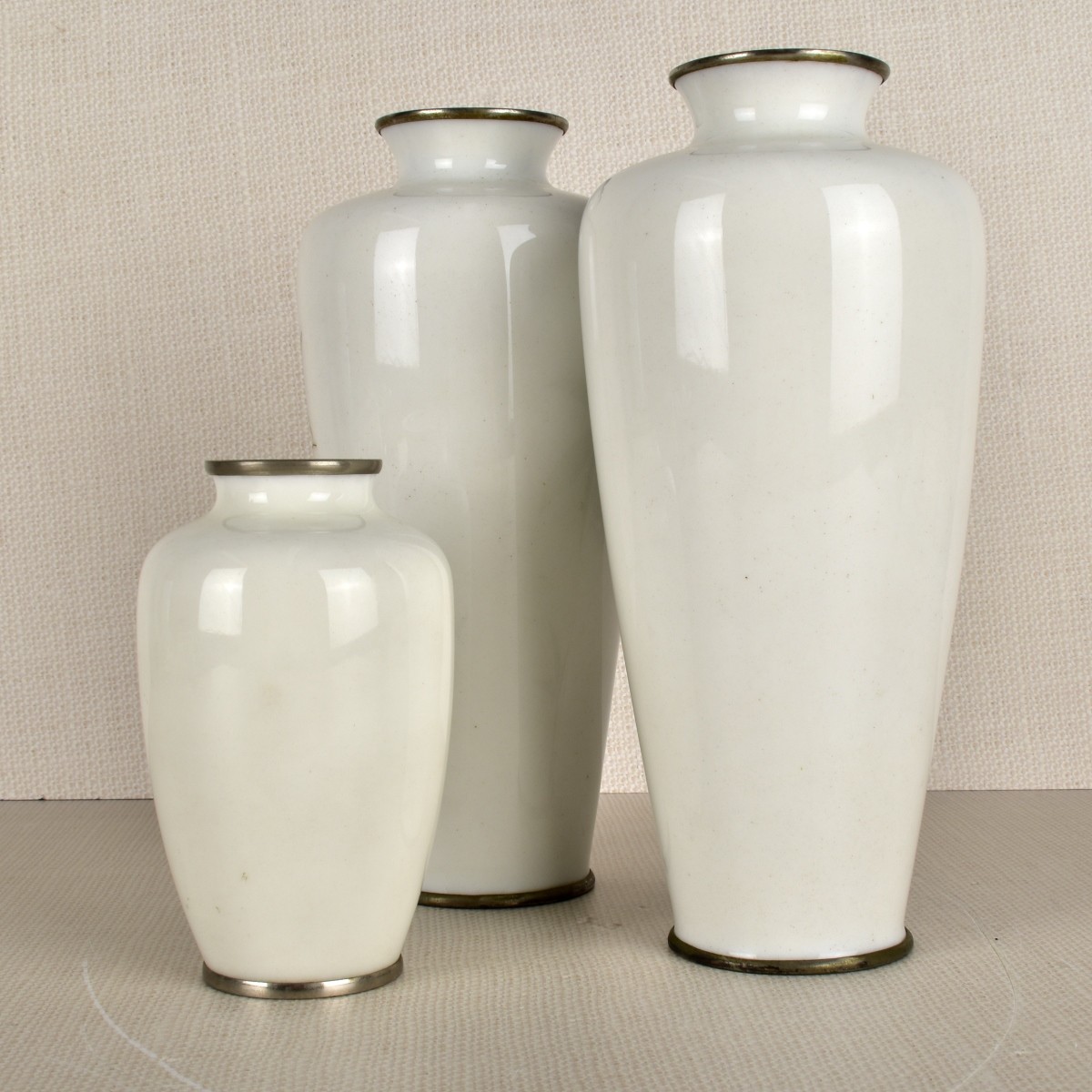 Collection of Three (3) Japanese Cloisonne Vases