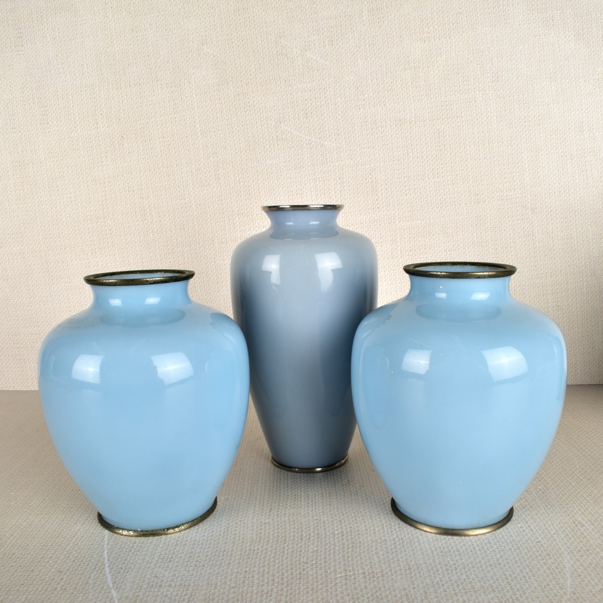 Collection of Four (4) Japanese Cloisonne Vases