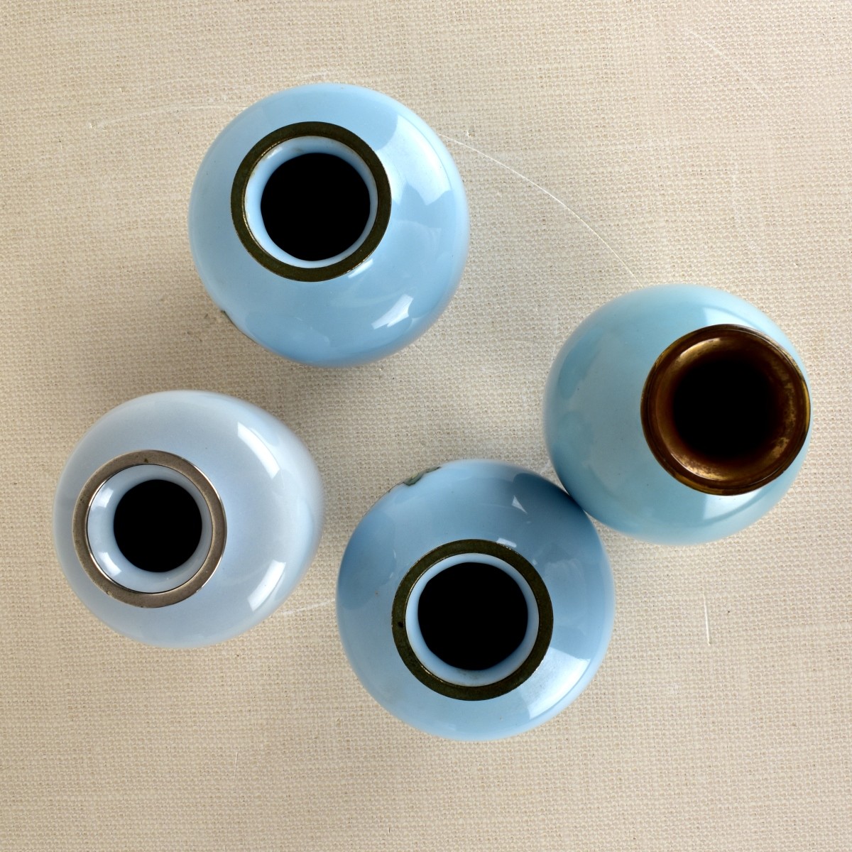 Collection of Four (4) Japanese Cloisonne Vases
