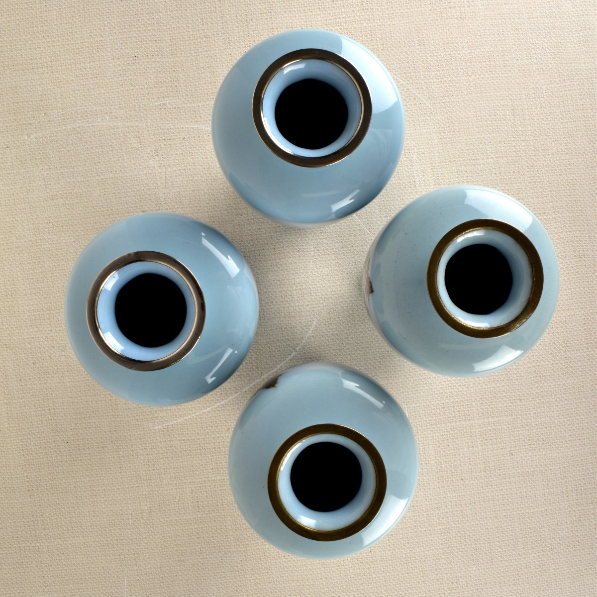 Collection of Four (4) Japanese Cloisonne Vases