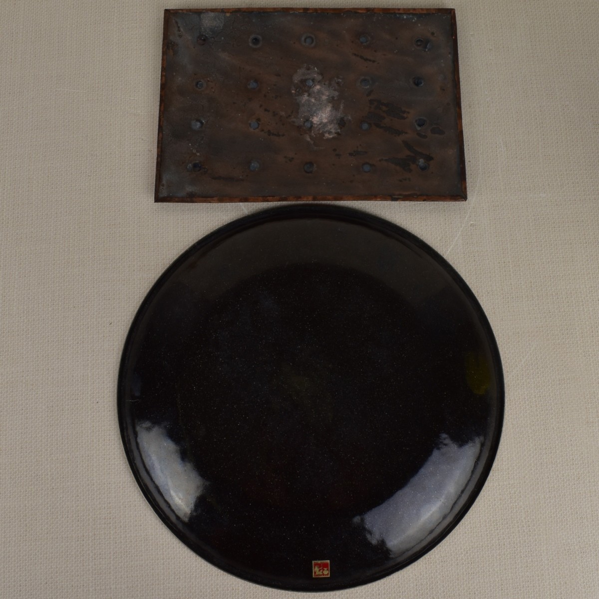 Three (3) Japanese Cloisonne Items