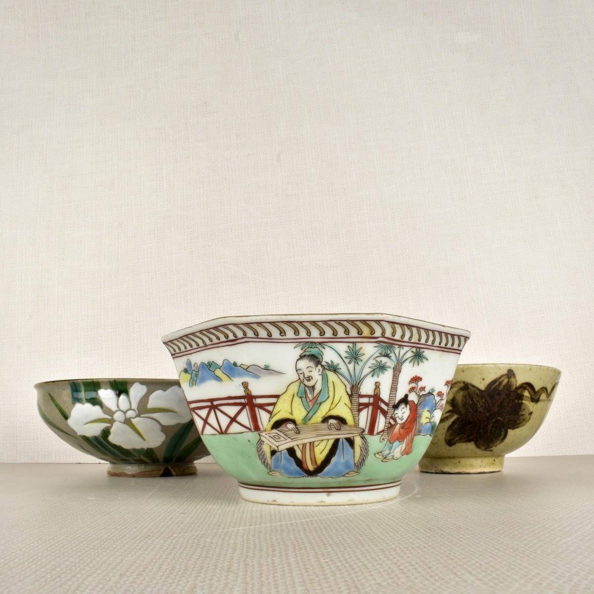 Three (3) Chinese Bowls
