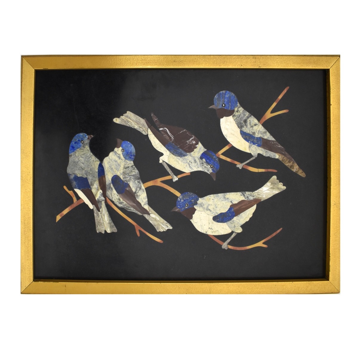 Italian Pietra Dura Plaque