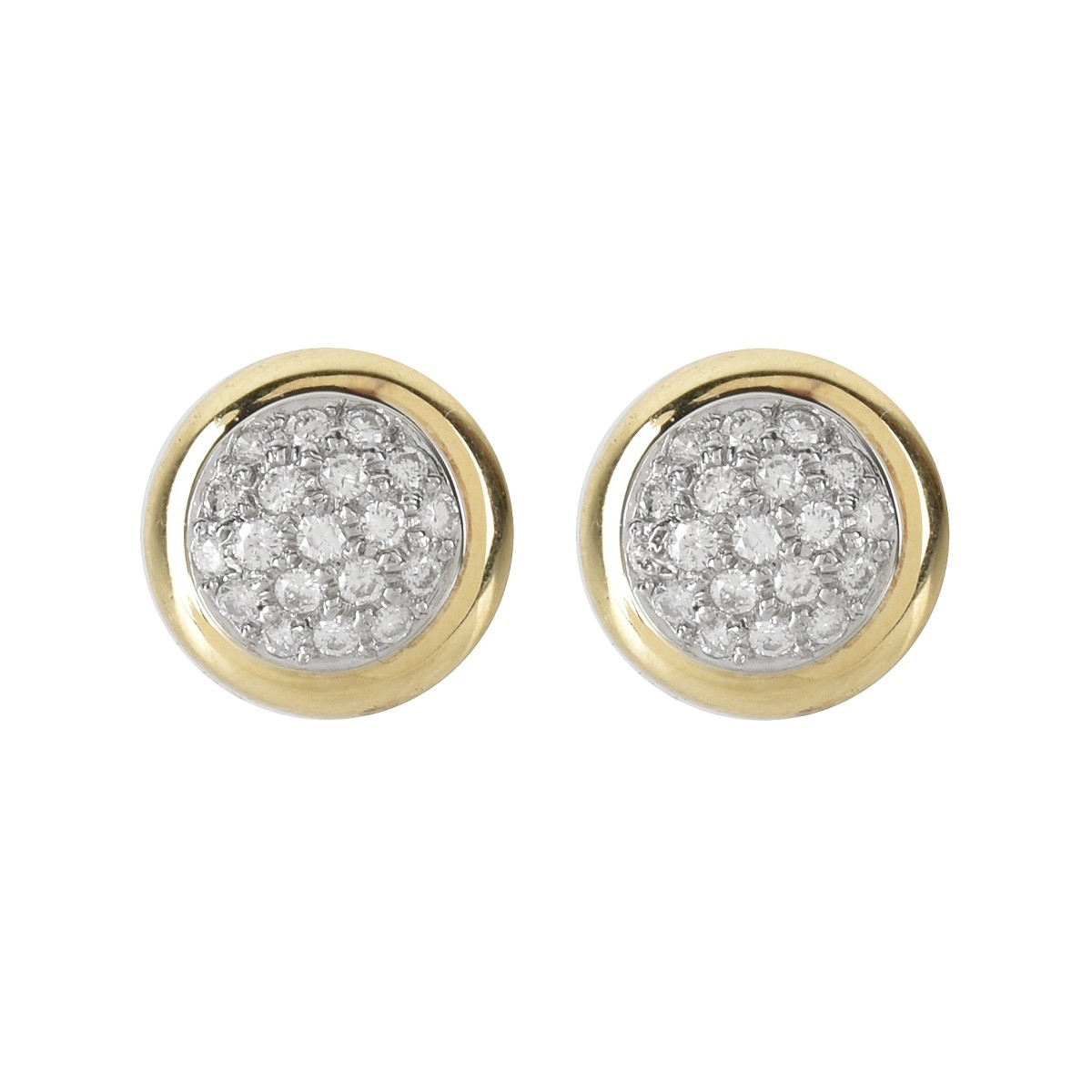 Diamond and 14K Earrings