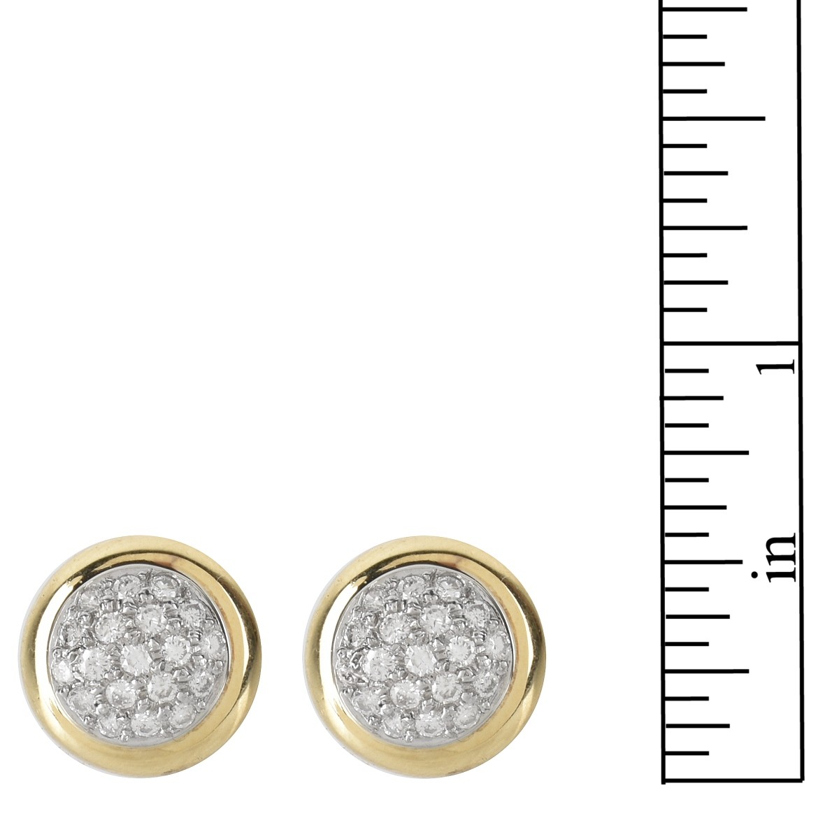 Diamond and 14K Earrings