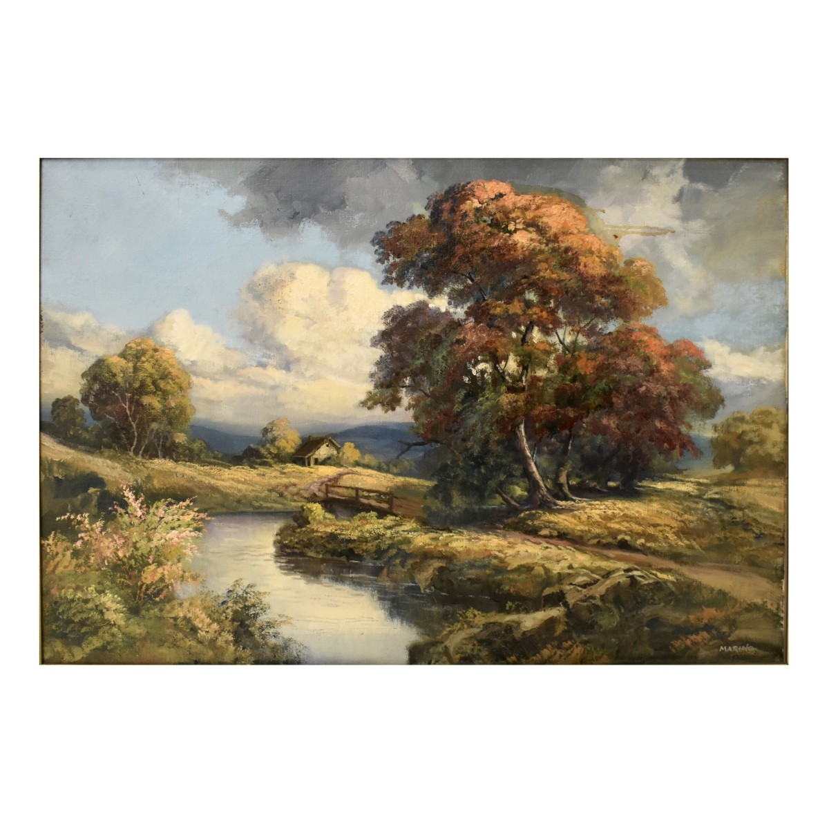Oil on Canvas of a Landscape Scene