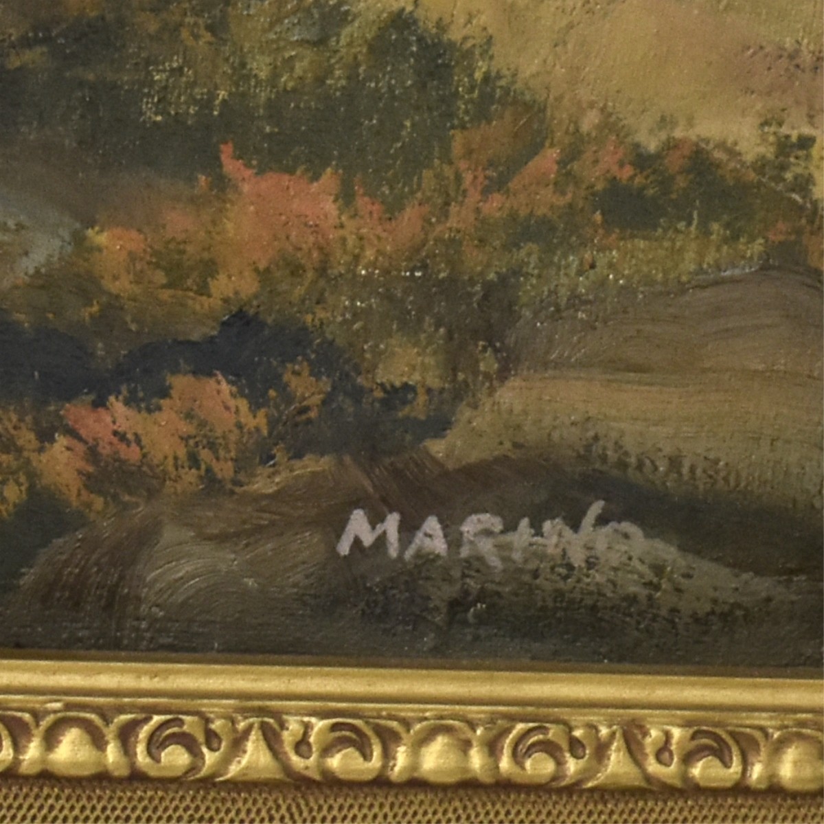 Oil on Canvas of a Landscape Scene