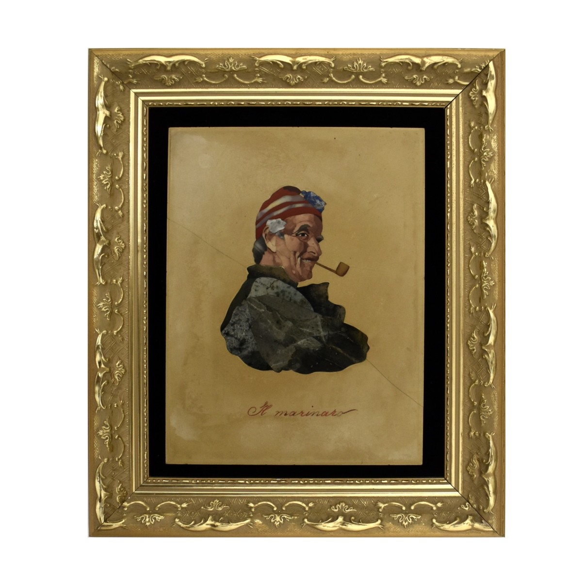 Italian Pietra Dura Plaque