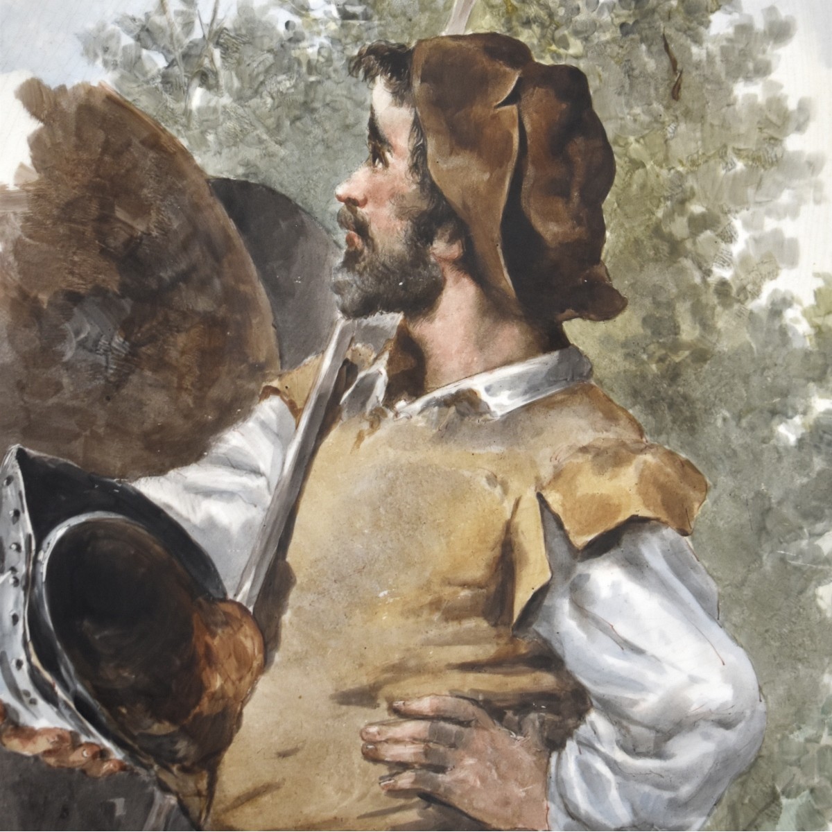 Framed Painting of Don Quixote
