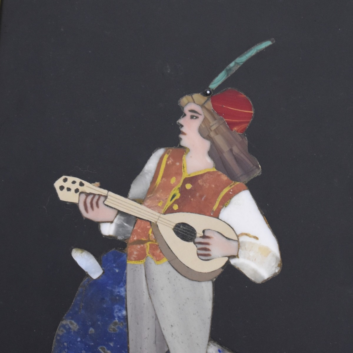 Italian Pietra Dura Plaque