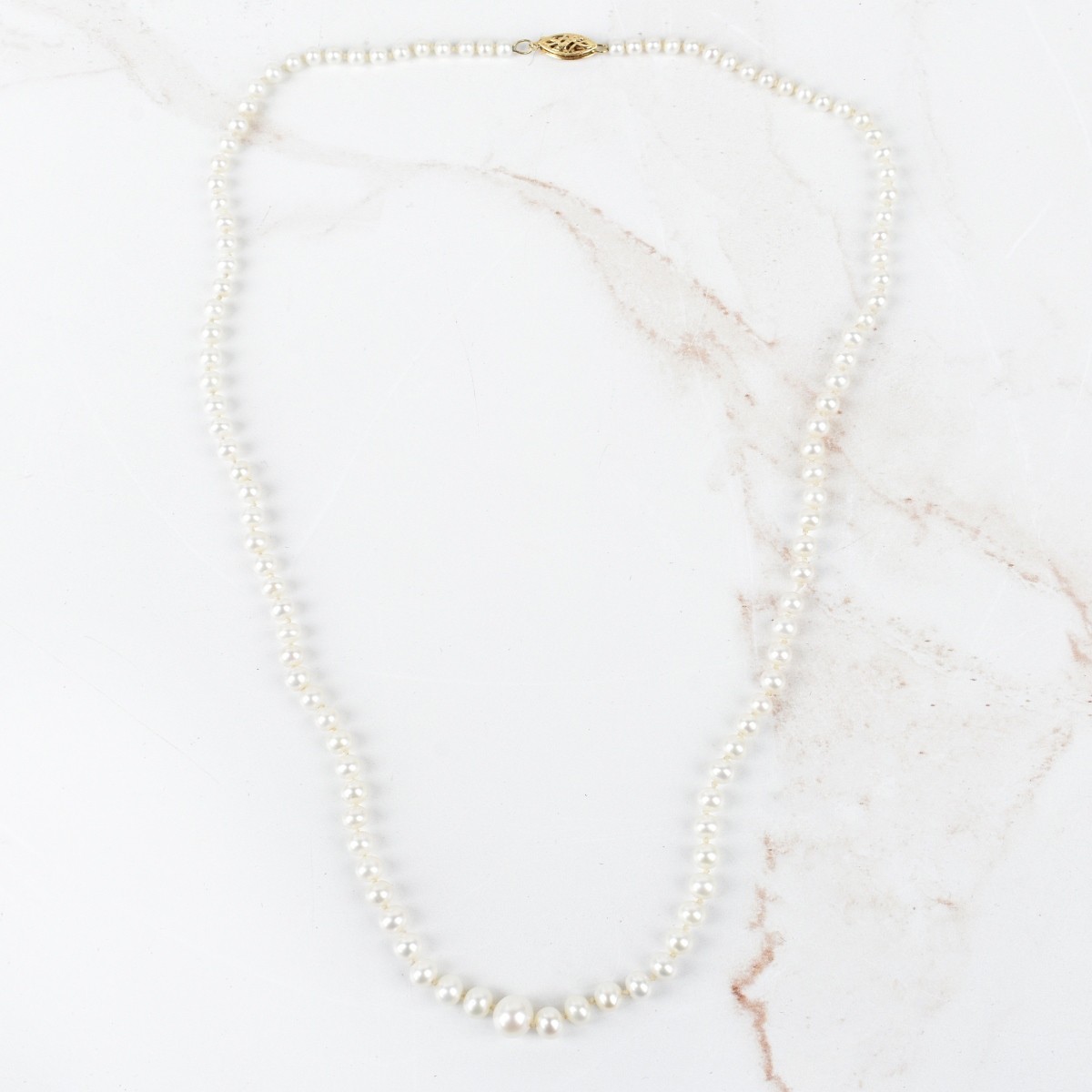 Pearl and 14K Necklace