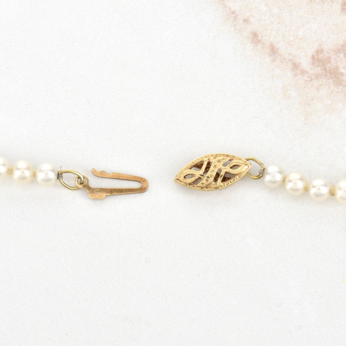 Pearl and 14K Necklace