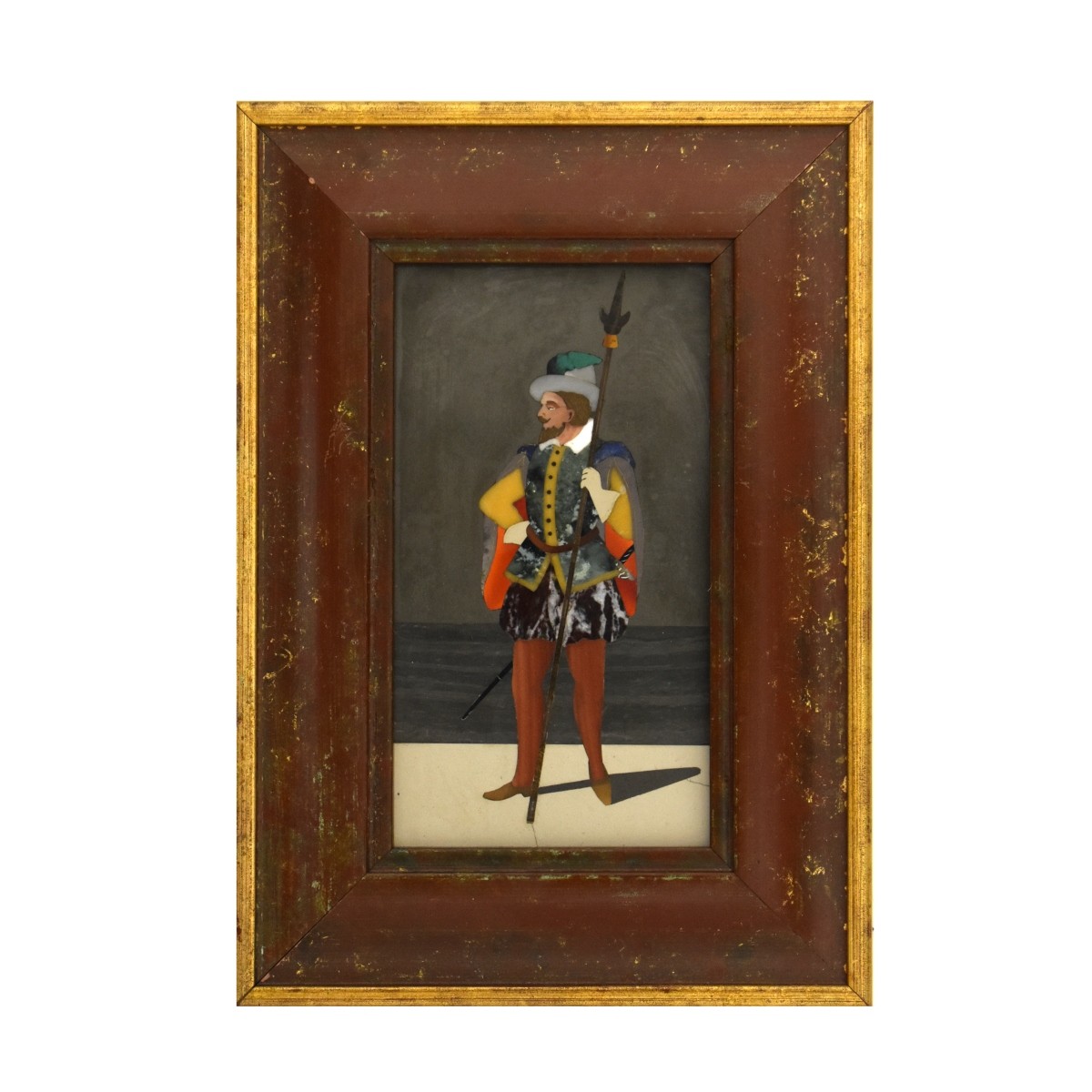 Italian Pietra Dura Plaque