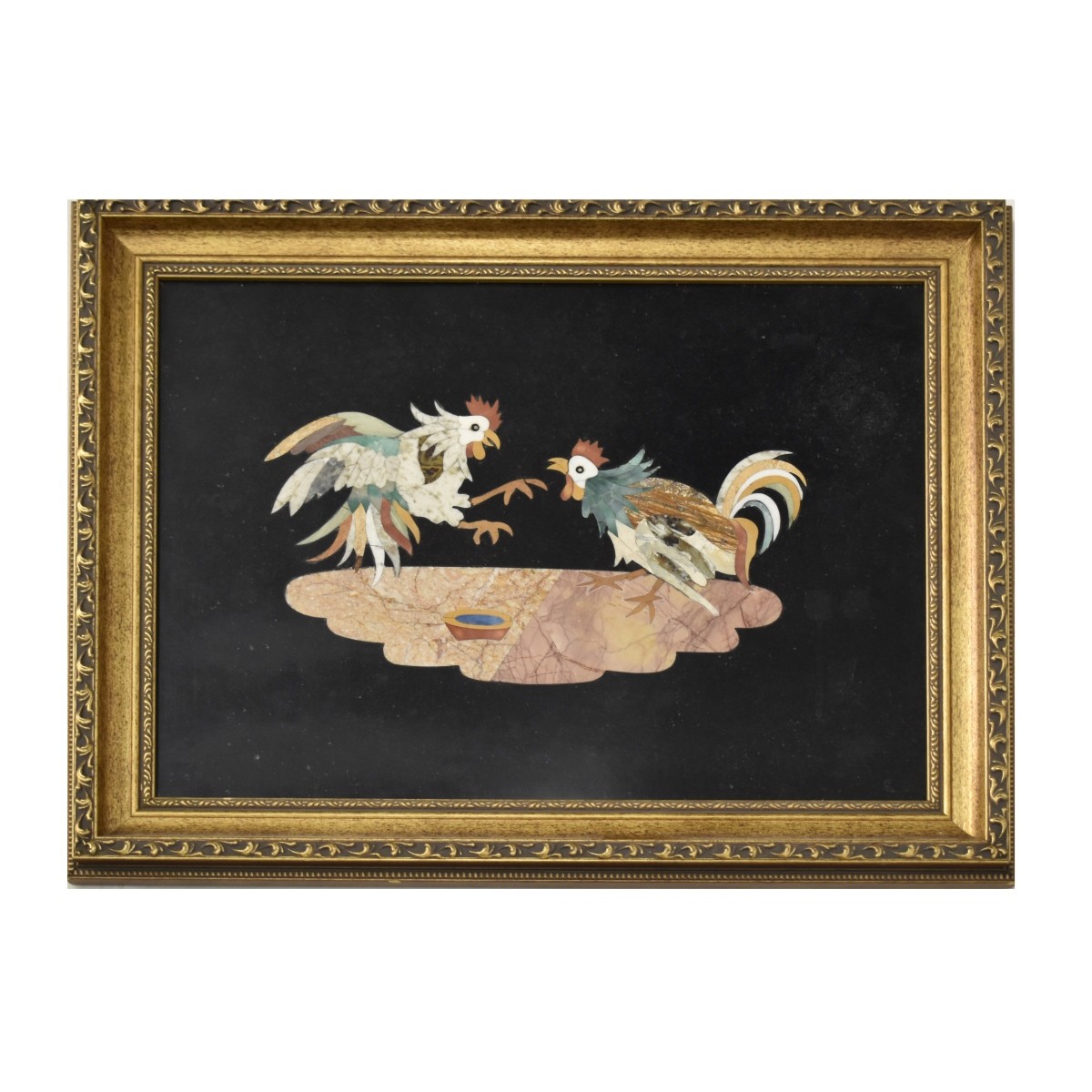 Italian Pietra Dura Plaque