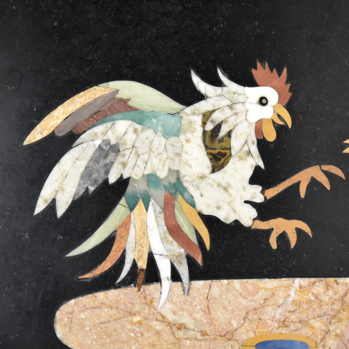 Italian Pietra Dura Plaque