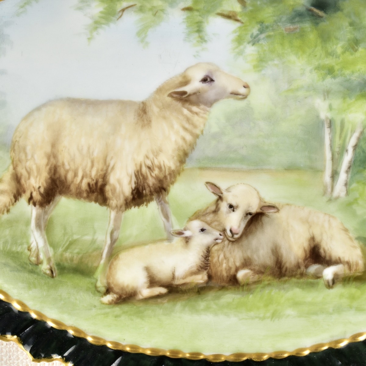 18C Limoges Porcelain Plaque