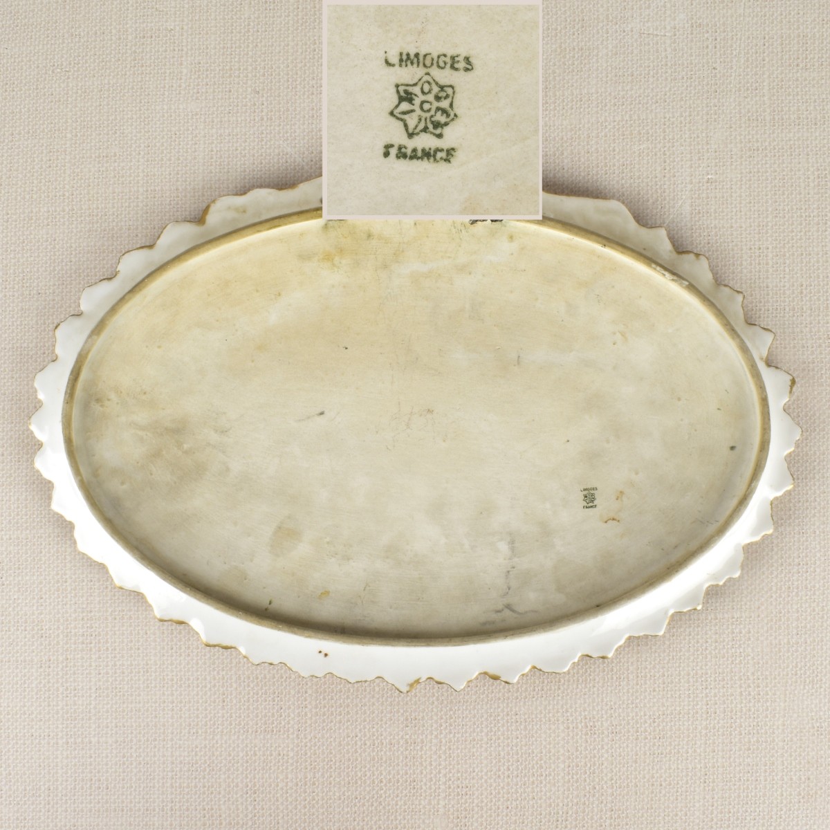 18C Limoges Porcelain Plaque