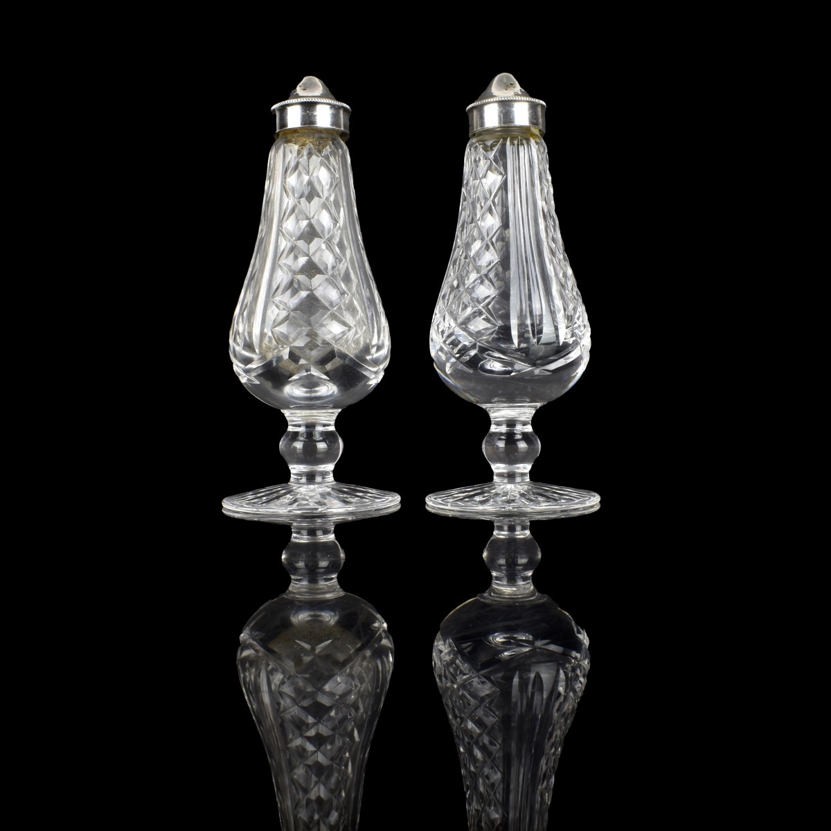 Pair Waterford Crystal Salt Dips