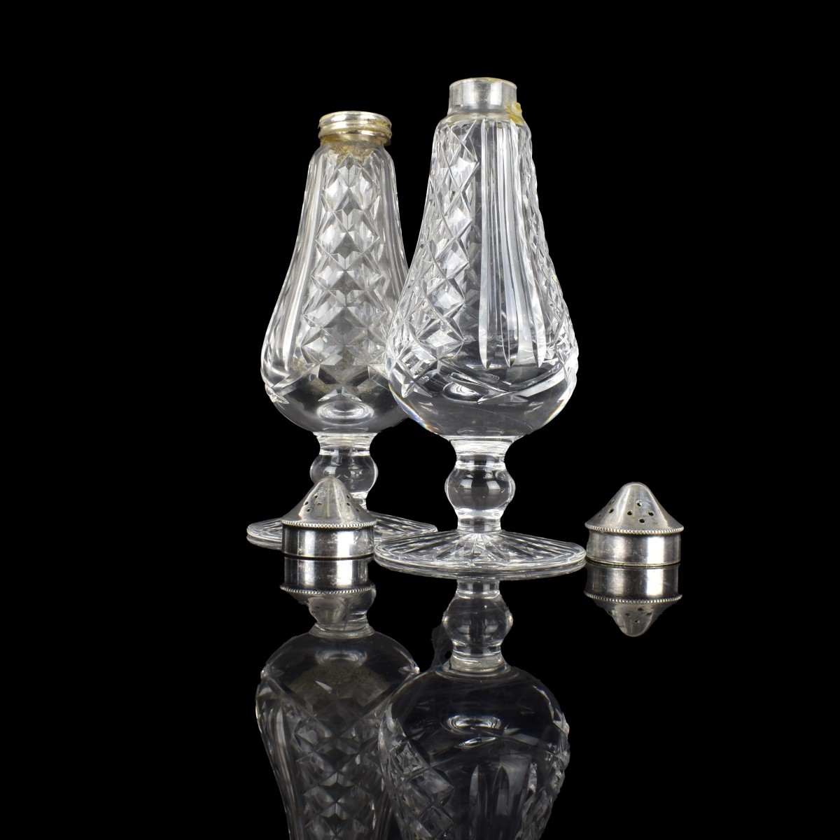 Pair Waterford Crystal Salt Dips
